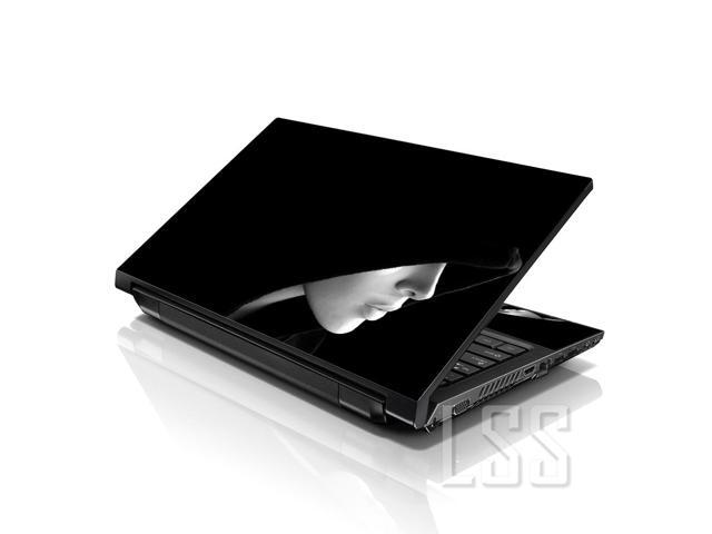 LSS 15 15.6 Inches Laptop Notebook Skin Sticker with 2 Wrist Pads - Reusable Cover Protector Vinyl Sticker Cover Decal Fits 13' - 16' - Hooded Girl...