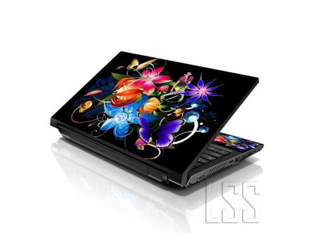 LSS 15 15.6 Inches Laptop Notebook Skin Sticker with 2 Wrist Pads - Reusable Cover Protector Vinyl Sticker Cover Decal Fits 13' - 16' - Multi...
