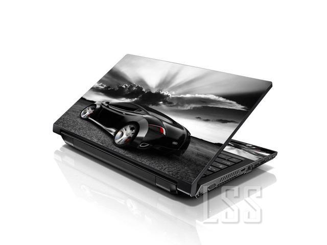 LSS 15 15.6 Inches Laptop Notebook Skin Sticker with 2 Wrist Pads - Reusable Cover Protector Vinyl Sticker Cover Decal Fits 13' - 16' - Racer Car...