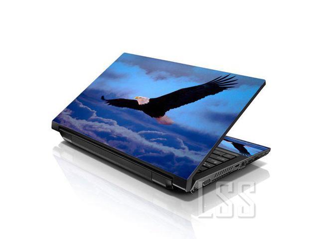 LSS 15 15.6 Inches Laptop Notebook Skin Sticker with 2 Wrist Pads - Reusable Cover Protector Vinyl Sticker Cover Decal Fits 13' - 16' - Eagle Pattern