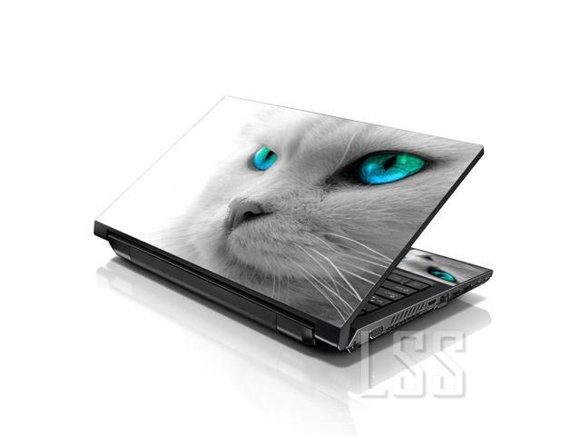 LSS 15 15.6 Inches Laptop Notebook Skin Sticker with 2 Wrist Pads - Reusable Cover Protector Vinyl Sticker Cover Decal Fits 13' - 16' - Blue Eyed...