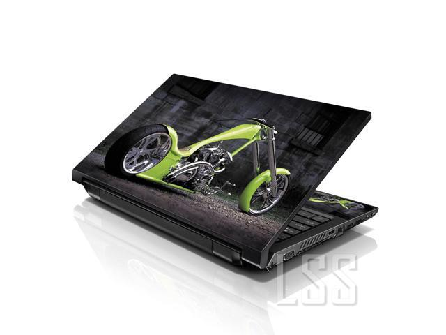 LSS 15 15.6 Inches Laptop Notebook Skin Sticker with 2 Wrist Pads - Reusable Cover Protector Vinyl Sticker Cover Decal Fits 13' - 16' - Green...