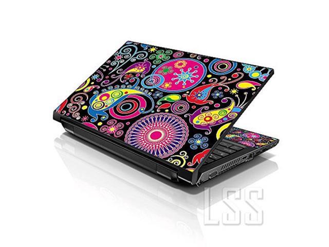 LSS 17 17.3 Inches Laptop Notebook Skin Sticker with 2 Wrist Pads - Reusable Cover Protector Vinyl Sticker Cover Decal Fits 17' - 19' - Art Design...