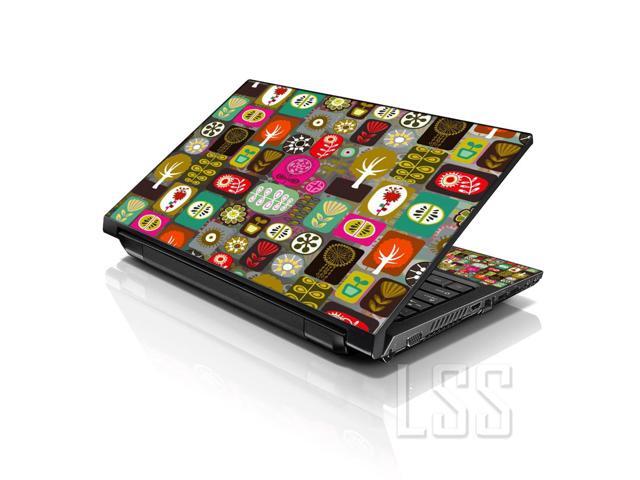 LSS 15 15.6 Inches Laptop Notebook Skin Sticker with 2 Wrist Pads - Reusable Cover Protector Vinyl Sticker Cover Decal Fits 13' - 16' - Symbols...