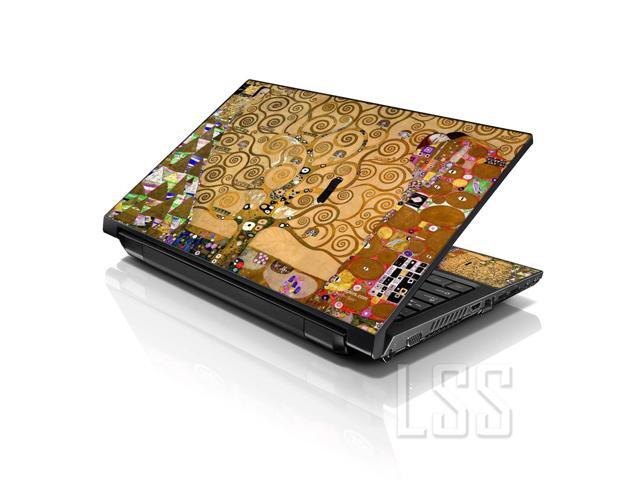 LSS 15 15.6 Inches Laptop Notebook Skin Sticker with 2 Wrist Pads - Reusable Cover Protector Vinyl Sticker Cover Decal Fits 13' - 16' - Klimt Tree...