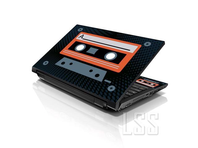 LSS 15 15.6 Inches Laptop Notebook Skin Sticker with 2 Wrist Pads - Reusable Cover Protector Vinyl Sticker Cover Decal Fits 13' - 16' - Cassette...