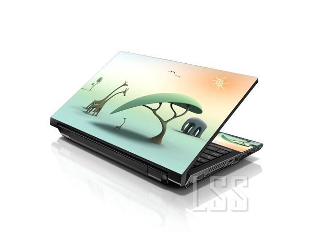 LSS 15 15.6 Inches Laptop Notebook Skin Sticker with 2 Wrist Pads - Reusable Cover Protector Vinyl Sticker Cover Decal Fits 13' - 16' - Cartoon...