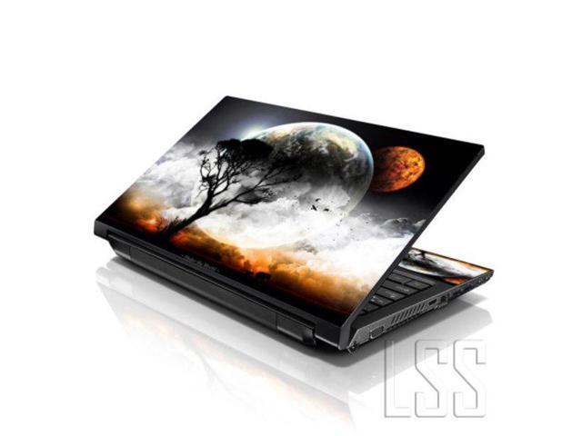LSS 15 15.6 Inches Laptop Notebook Skin Sticker with 2 Wrist Pads - Reusable Cover Protector Vinyl Sticker Cover Decal Fits 13' - 16' - Earth and...