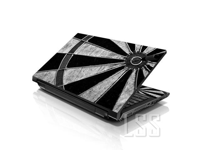 LSS 15 15.6 Inches Laptop Notebook Skin Sticker with 2 Wrist Pads - Reusable Cover Protector Vinyl Sticker Cover Decal Fits 13' - 16' - Target Pattern