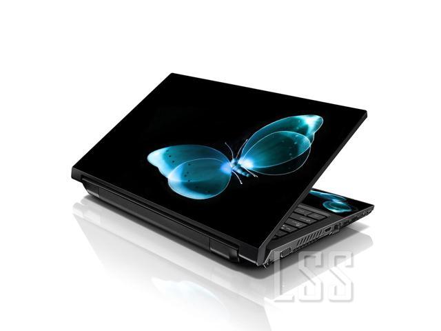 LSS 15 15.6 Inches Laptop Notebook Skin Sticker with 2 Wrist Pads - Reusable Cover Protector Vinyl Sticker Cover Decal Fits 13' - 16' - Neon...