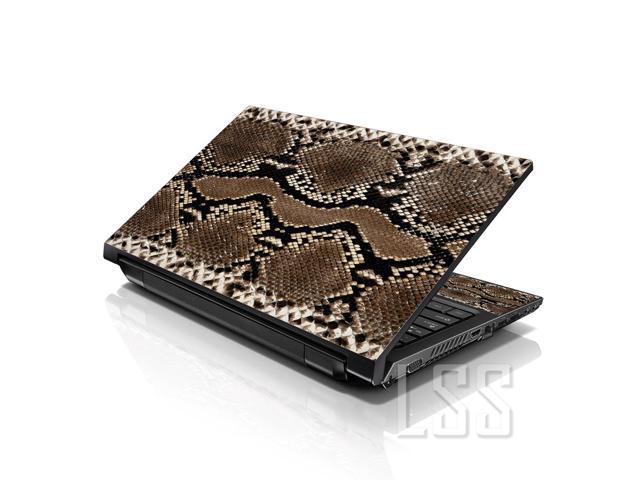 LSS 17 17.3 Inches Laptop Notebook Skin Sticker with 2 Wrist Pads - Reusable Cover Protector Vinyl Sticker Cover Decal Fits 17' - 19' - Snake Print...