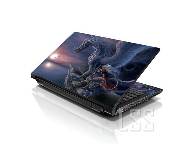 LSS 15 15.6 Inches Laptop Notebook Skin Sticker with 2 Wrist Pads - Reusable Cover Protector Vinyl Sticker Cover Decal Fits 13' - 16' - Night...