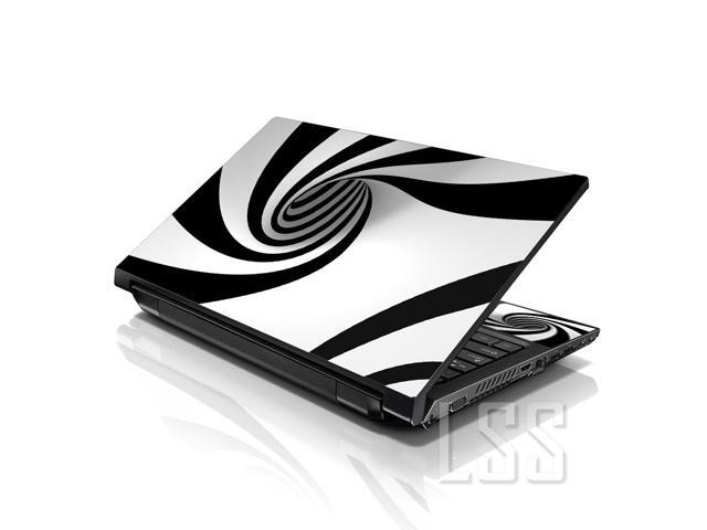 LSS 17 17.3 Inches Laptop Notebook Skin Sticker with 2 Wrist Pads - Reusable Cover Protector Vinyl Sticker Cover Decal Fits 17' - 19' - Tornado...