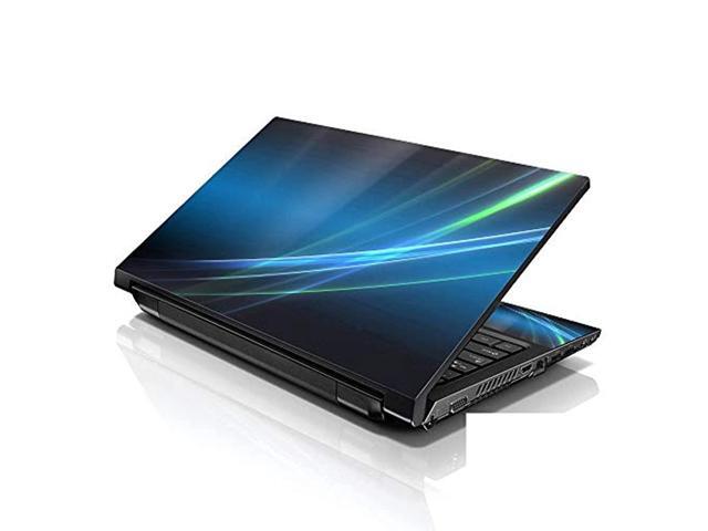 LSS 17 17.3 Inches Laptop Notebook Skin Sticker with 2 Wrist Pads - Reusable Cover Protector Vinyl Sticker Cover Decal Fits 17' - 19' - Night...