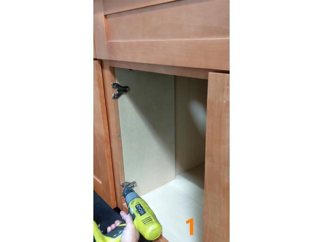 2 Piece Clip on Soft Close Hinges 105 Degree Self Close for Frameless Cabinet with Mounting Plates Full Overlay Premium Included Screws 1 Pair 00mm...