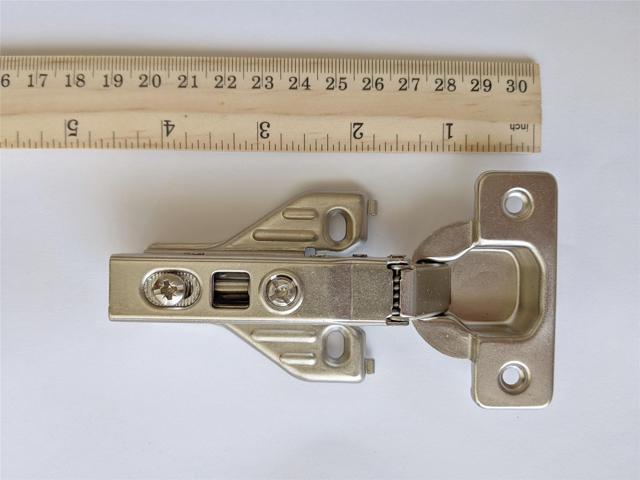 1 Piece Clip on Soft Close Hinges 105 Degree Self Close for Frameless Cabinet with Mounting Plates Full Overlay Premium Included Screws 1 Piece...