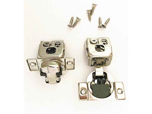 Soft Close 1-1/4' Overlay Cabinet Hinge Cabinet Kitchen Hardware Kitchen Cabinet Door Hinges With Screws 105 Degree 6 Ways 3 Cam Adjustment