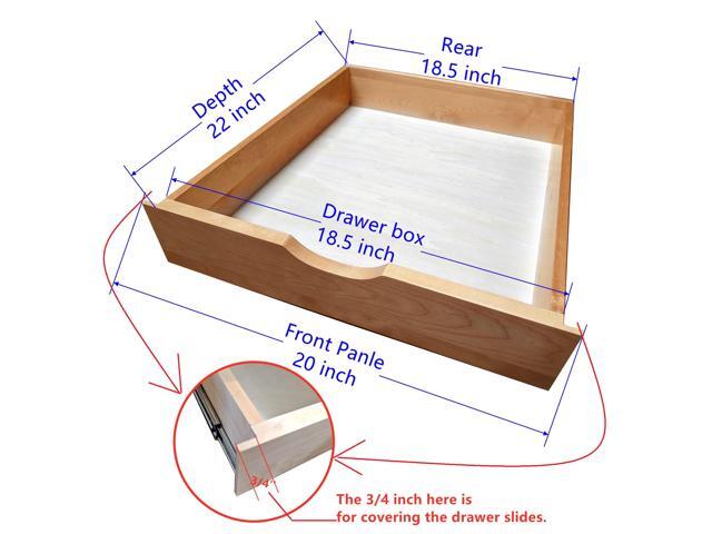Fully Assembled Soft Close Wooden Drawer Organizer Pull Out Under Cabinet Sliding Shelf Base Kitchen Bathroom Vanity Under Sink Pull Out Organizer...