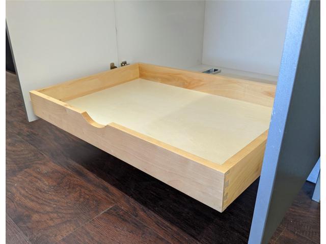 26'' Under Sink Organizers Storage Dovetail Drawer Rollout Drawer Wood Tray Kitchen Organizer Cabinet Slide Out Shelve Pull-Out Shelf Organization...