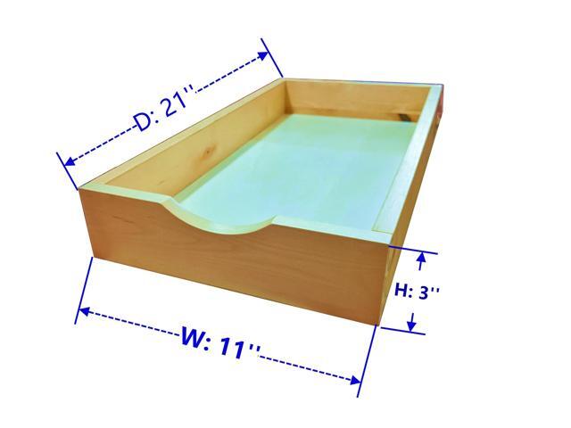 D. I.Y Pull Out Drawers for Kitchen Cabinet Wood Drawer Rolling Tray for Small Storage Cabinet Pull-out Cabinet Organizer Slide Out Cabinet...