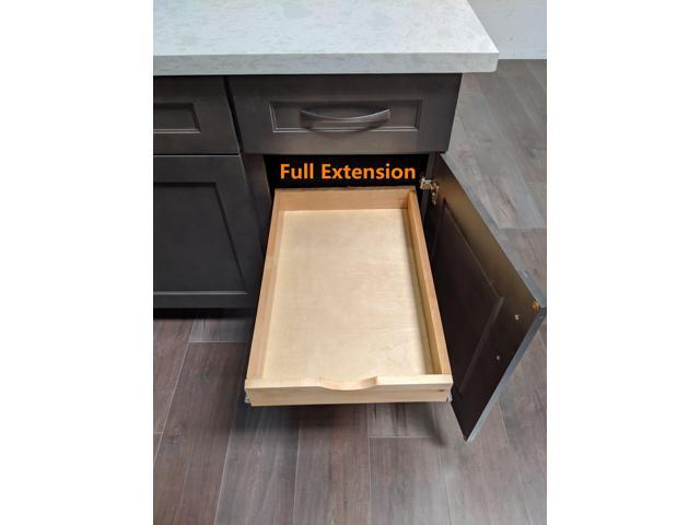 17'' Width Pull Out Drawer Garbage Drawer Roll Out Tray Wood Pull Out Drawer Box Kitchen Cabinet Organizer Cabinet Slide Out Shelv Pull-Out Shelf...
