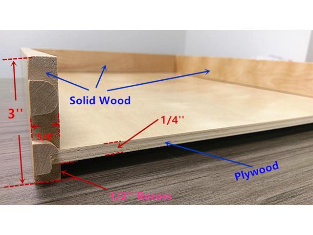 32'' Width Pull Out Drawer Wood Pull Out Tray Roll Out Drawer Box, Closet Organizer Cabinet Slide Out Shelve, W/ Ball Bearing Sliding Rails Wood...