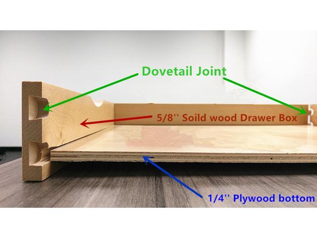 29'' Width Cabinet Roll Out Tray Wood Pull Out Tray Drawer Box Kitchen Cabinet Organizer, Cabinet Slide Out Shelves, Include Side Mount Drawer...