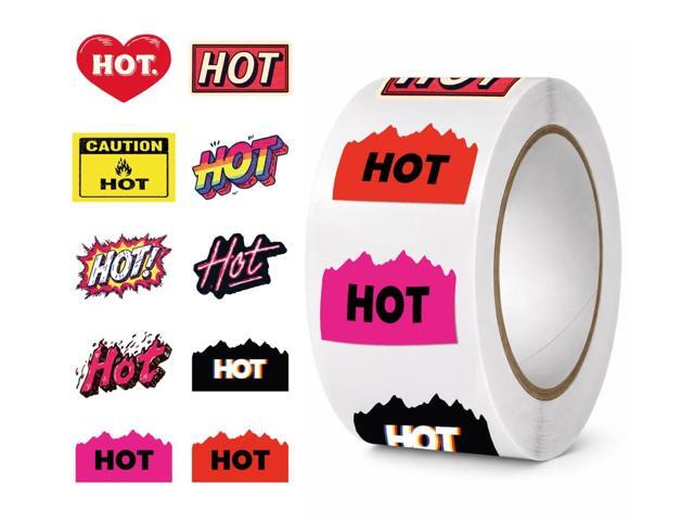 Rave Hot Stickers for Music Festivals, Cool Designs, Strong Stick, Compliment Giver for Adults and Ravers (750 Stickers)