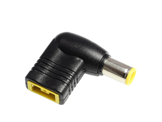 Square Female To 7.9x5.5mm Male DC Power Plug Connector for Laptop Lenovo T400 T