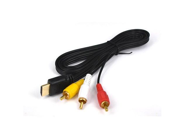 1.5m HDMI-compatible Male To 3 RCA Video Audio AV Adapter Cable 3RCA Stereo Converter Component for TV Set-Box DV DVD PC