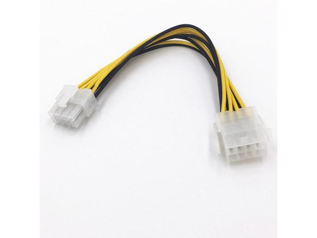 CPU Power Extension Cord 8pin Power Supply Line Lengthened Power Conversion Adapter Cable 8-pin Motherboard Power Supply Line(1pcs)