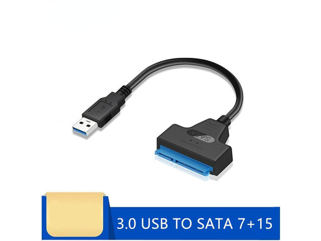35CM USB 3.0 To SATA7+15pin Hard Disk Cable Adapter Converter USB Sata Connector