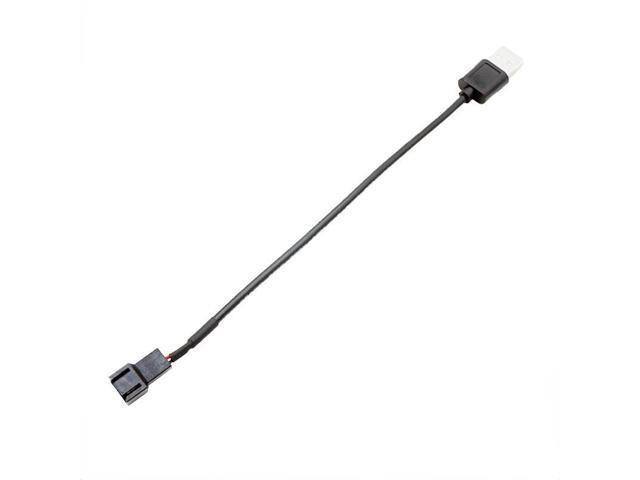 30cm Computer Fan Adapter Cable USB Interface To 3pin Interface Chassis Fan Power Cord CPU Fan Cable(5pcs)