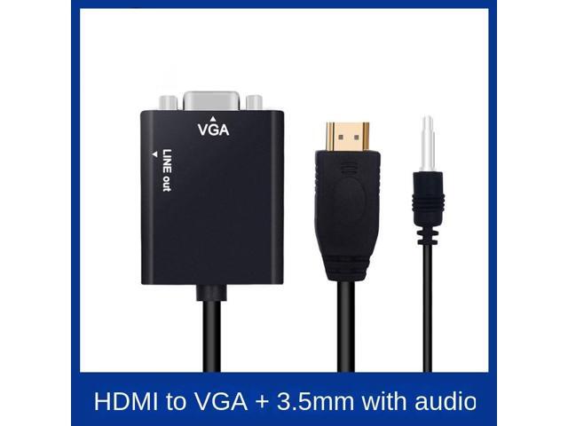 HDMI-compatible To VGA Adapter Cable for PS4 1080P Adaptor Computer Same Screen PC Audio Cable Jack TV Box Display