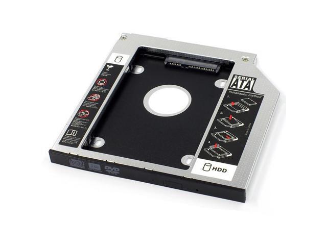Aluminum 2nd HDD Caddy 12.7mm SATA 3.0 Optibay Hard Disk Drive Box Enclosure DVD Adapter Case 2.5 SSD for Laptop(12.7)
