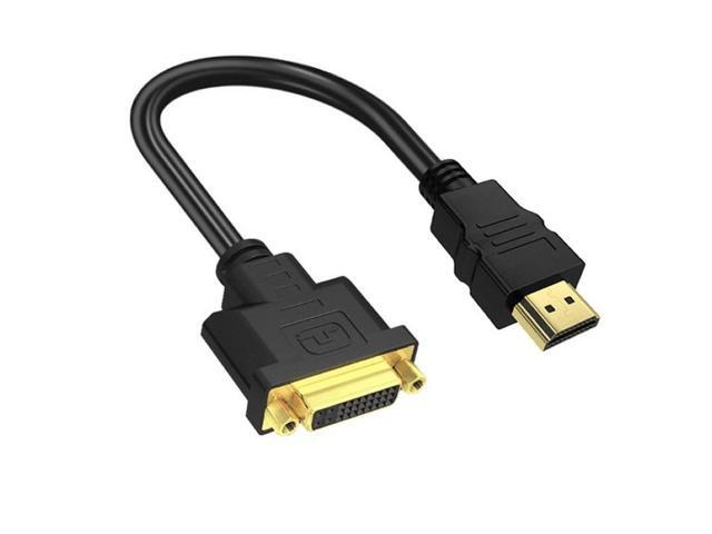 M/F Male- Female Video Adapter Cord HDMI-compatible To DVI-I 24+5 Cable Video Adapter Cord for PC HDTV DVD LCD Dropshipping