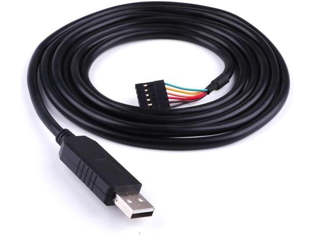 FTDI TTL-232R-3V3 USB to TTL UART Adapter Converter Serial Cable,3.3V,6 Way, USB to TTL UART Debug Cable