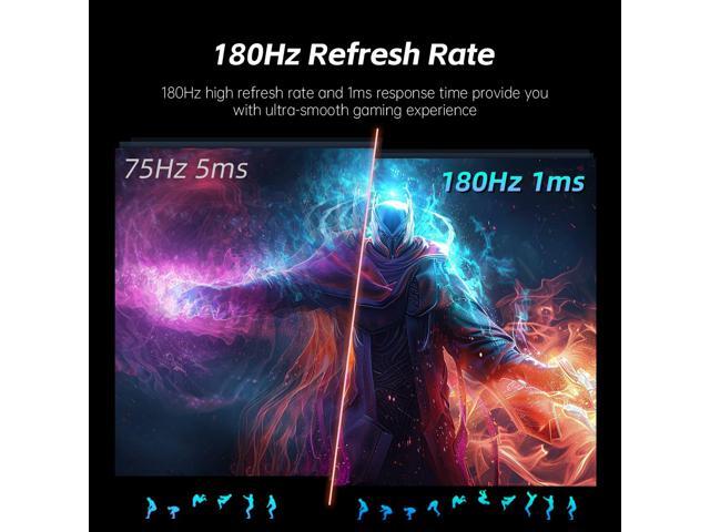 KTC 25 Inch FHD 180Hz Gaming Monitor, 1080P Fast IPS Frameless Computer Monitor with Adaptive Sync, Eye Care PC Gamer Monitor,HDMIx2, DisplayPort,...