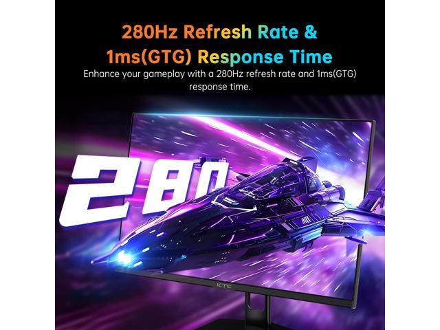 KTC 27 Inch 280Hz Gaming Monitor, FHD 1080P 240Hz PC Computer Monitor, Fast VA Panel, 1ms GTG, FreeSync G-Sync Compatible, HDR Support, 126% sRGB,...