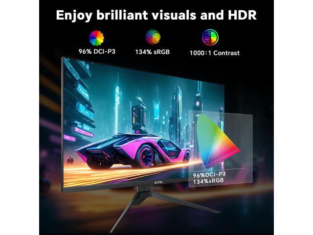 KTC 27 inch 4K 144Hz Gaming Monitor, UHD 3840 x 2160 IPS Computer PC Monitor, FreeSync & G-Sync, HDR Support, 134% sRGB, HDMI/DisPlayPort/USB, Tilt...
