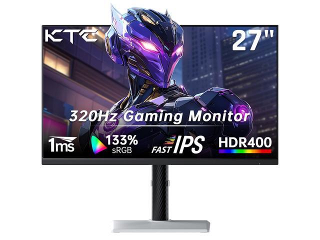 KTC 27 Inch White Gaming Monitor 300Hz/320Hz, QHD 1440P Fast IPS Computer Monitor with Adaptive FreeSync, HDR400, Height/Pivot/Swivel/Tilt...