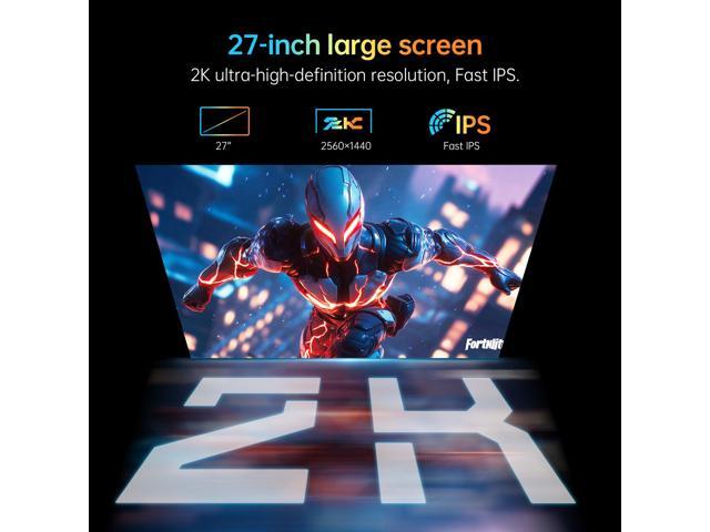 KTC 27 Inch White Gaming Monitor 300Hz/320Hz, QHD 1440P Fast IPS Computer Monitor with Adaptive FreeSync, HDR400, Height/Pivot/Swivel/Tilt...