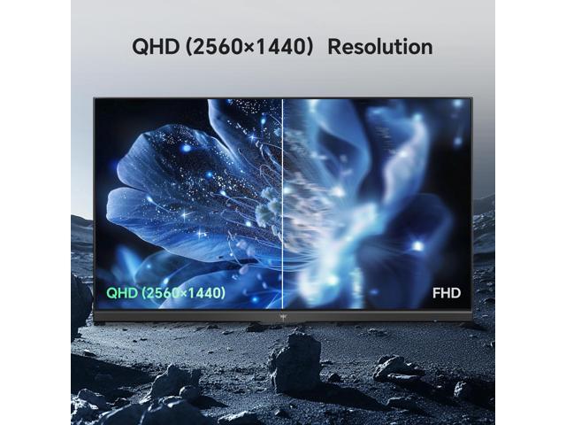 KTC 27 Inch QHD Computer Monitor 100Hz, Up to 120Hz, IPS Panel, 2K 1440P PC Gaming Monitor for Home Office, Adaptive-Sync Support, HDR10, Tilt...