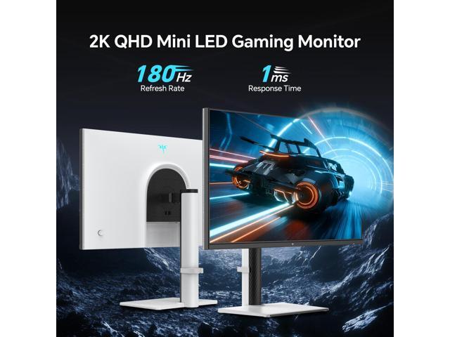KTC QHD Mini LED Monitor 27 Inch, 1440P 180Hz Gaming PC Monitor, HDR 1400, HDMI2.0, DP1.4, USB, Swivel/Height/Pivot/Tilt Adjustable, VESA Wall...