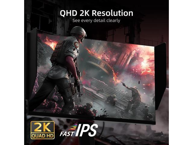 KTC 27 Inch Gaming Monitor 27M1, 1440p 200Hz Computer Monitor with Built-in Sperkers, Up to 210Hz, 2K QHD Fast IPS, Adaptive Sync, 130% sRGB, AE...