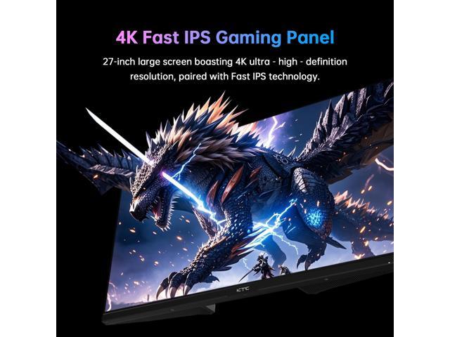 KTC 27 Inch 4K Gaming Monitor, UHD 3840x2160 160Hz Compute Monitor, Fast IPS Panel, Adaptive Sync, HDMI DisplayPort, HDR400, Height Pivot Swivel...