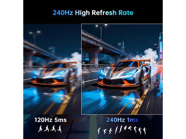 KTC 24 Inch 240Hz Curved Gaming Monitor, FHD 1080p 1500R 1ms Computer Monitor, Adaptive Sync, 3000:1 Contrast, HDR Support, HDMI 2.0 & DP 1.4, Low...