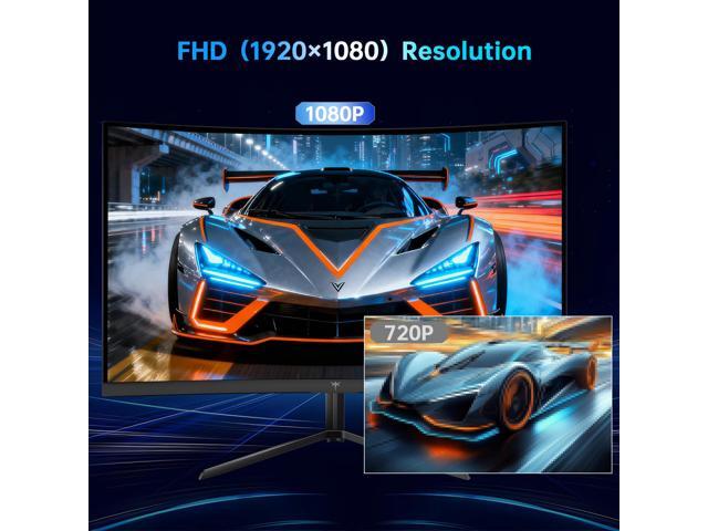 KTC 24 Inch 240Hz Curved Gaming Monitor, FHD 1080p 1500R 1ms Computer Monitor, Adaptive Sync, 3000:1 Contrast, HDR Support, HDMI 2.0 & DP 1.4, Low...