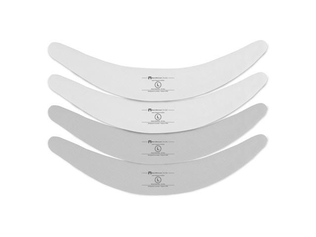 More of Me to Love Organic Cotton Tummy Liner 4-Pack Large (2 x Pearl White and 2 x Stone Gray)