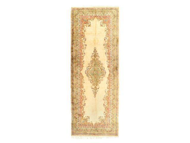 Photos - Area Rug Canvello Gallery Size Kerman Gold And Ivory Rug - 5' X 15' D12019